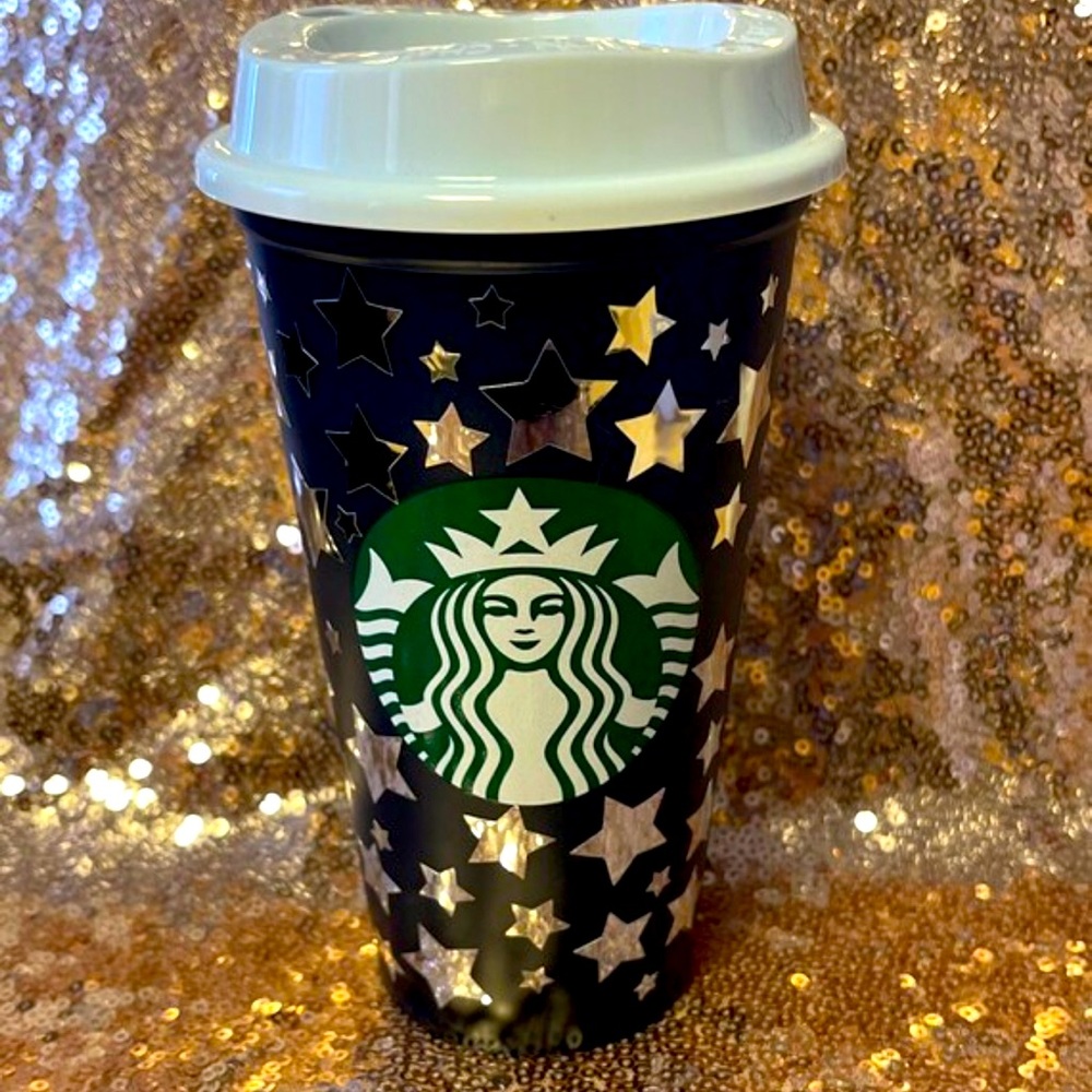 Starbucks Starry Night Custom Blue Color Changing Hot Coffee Mug